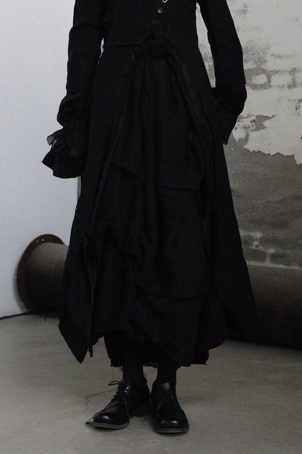 ARCHIVIO J.M.Ribot pleated skirt AWSK04/LN